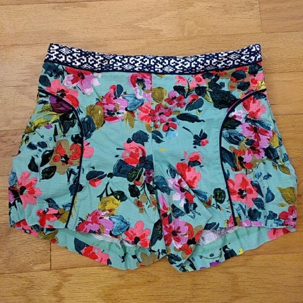 Anthropologie Summer Floral Shorts